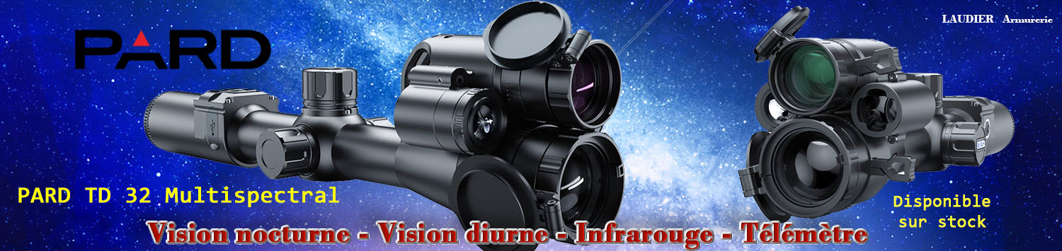 https://www.armurerie-laudier.com/boutique/optiques/lunettes-de-tir/lunette-de-tir-pour-calibre/pard-lunette-multi-spectre-td32-2-6-5x13/