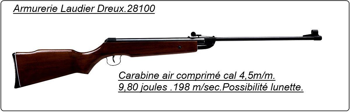 Carabine air comprimé. Calibre 4,5 mm-Air Rifle-9.80 joules."Promotion".Ref 10292 
