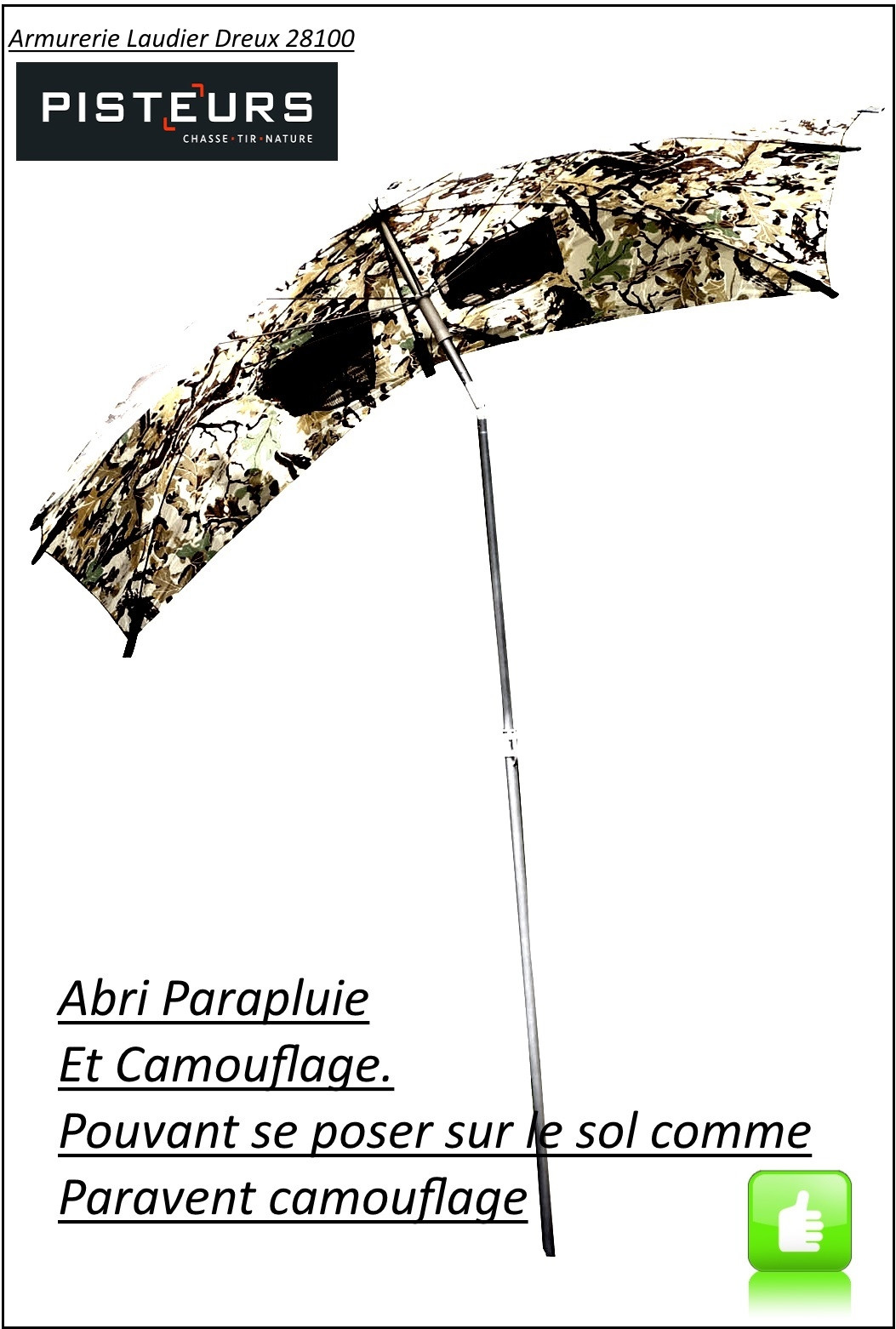 Abri Parapluie Camouflage-Ref 11018