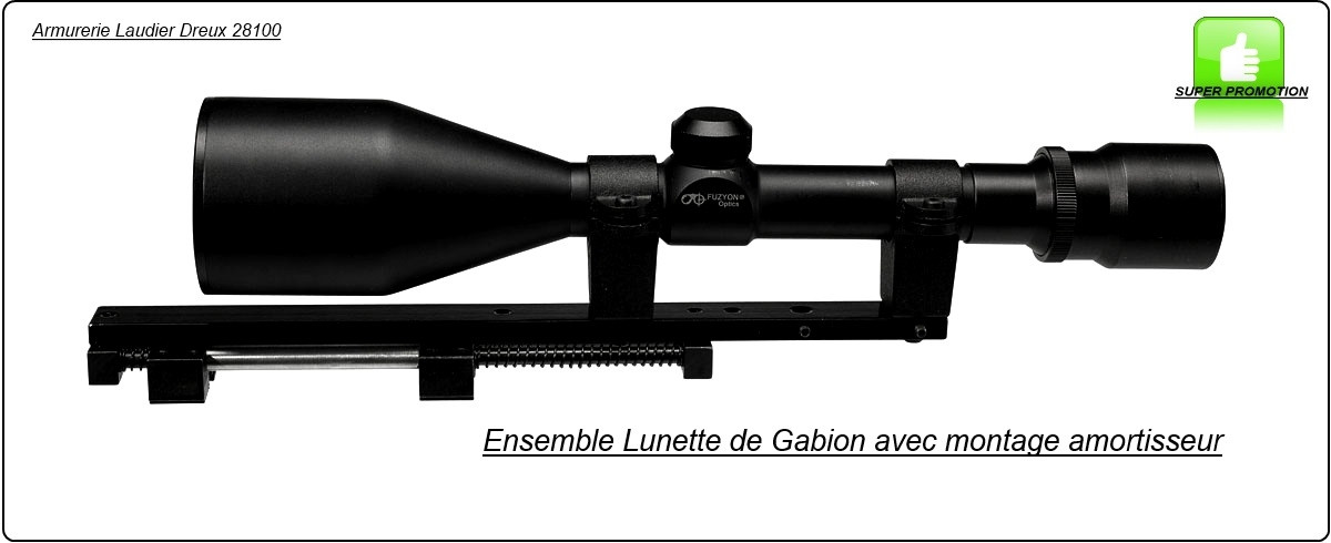 Lunette-gabion-Hutte-Kit-RTI.9x63-Réticule-réglable-Ref 30229