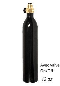 Bouteille- PAINT BAL-CO2-12 Oz-avec valve ON/OFF montée-"PROMOTION"-Ref 11088