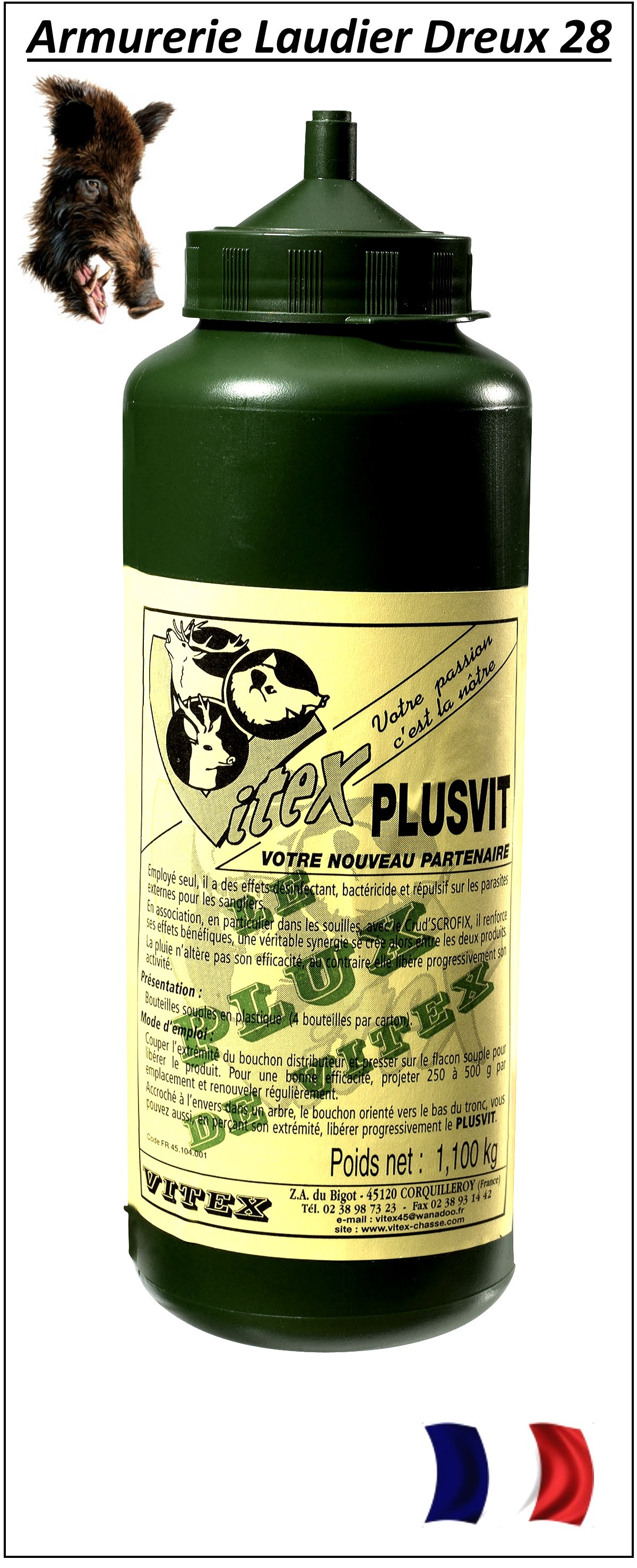  Plux-Plusvit-VITEX- pour attirer les sangliers-Ref 13266