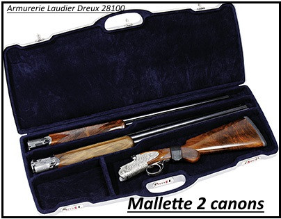 Mallette-fusils -pour-superposé-ou-juxtaposé -avec -2 canons-Ref 19905