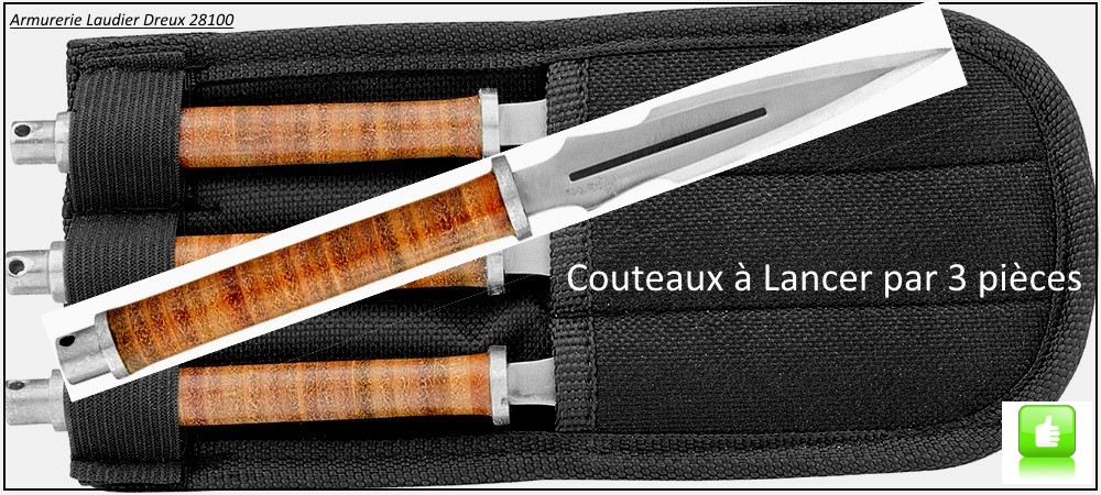 Couteaux lancer par 3 Max Knives Pack-Ref 21993