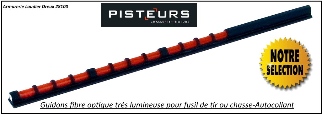Guidons-Fusil-Easy-Hit-Parcours-chasse-fibre-optique-Lumineux-autocollant-Ref 23812