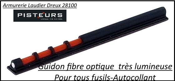 Guidons-Fusil-Ruby-fibre-optique-Lumineux-autocollant-Ref 28196