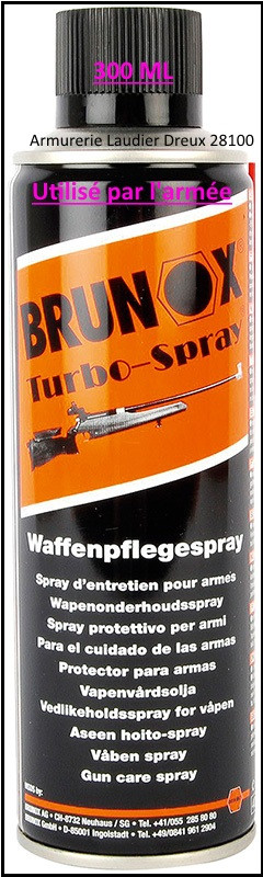 BRUNOX Turbo spray entretien armes 300ML-ref 25712