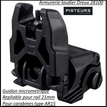 Guidon-ou Hausse-micrométrique-Magpul-MBUS-pour AR15-M4-Ref 29414-29413