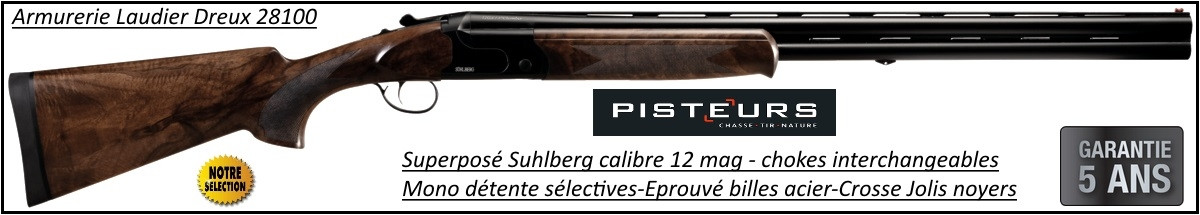 Superposé Suhlberg black  Calibre 12 Mag canons 76 cm Mono-détente chokes inter-Promotion-Ref 35486