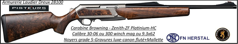 Browning Zenith SF Platinium HC-Semi automatique-noyer-grade 5-Calibre-300 winch mag-Promotion-Ref 35548