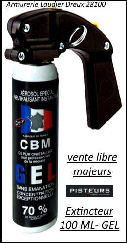 Bombe lacrymogène CS - A partir de 2.99€ - Armurerie Loisir