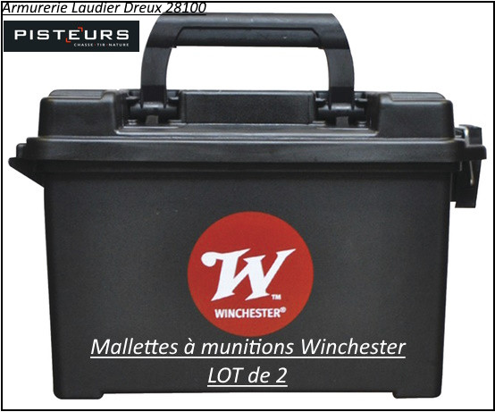 Mallettes Winchester cartouches par 2-Ref 37370
