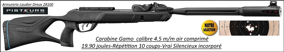 Carabine GAMO Roadster IGT 10X gene2 Air comprimé Calibre 4.5mm REPETITION 10-coups-19,90 joules -Promotion-Ref 38302