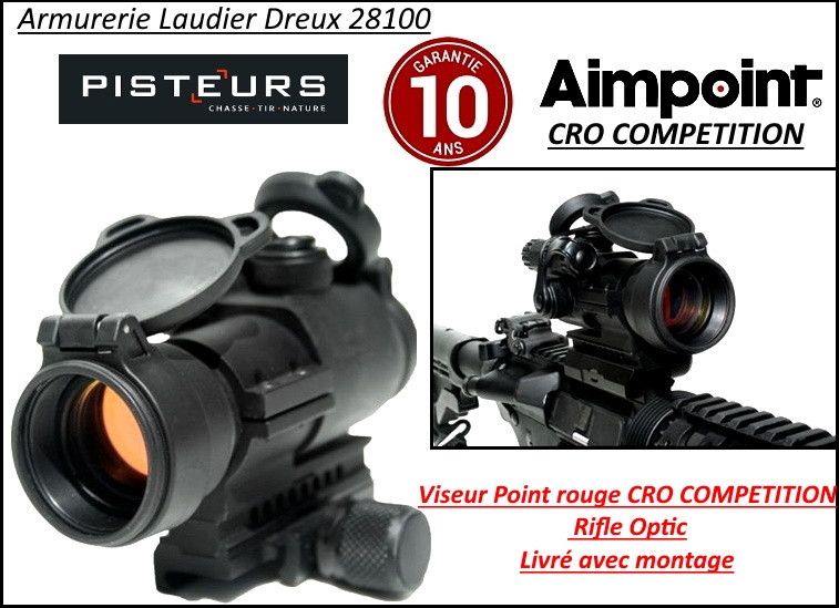 Viseur Aimpoint CRO Compétition rifle optic point rouge électronique-Promotion-Ref 23950
