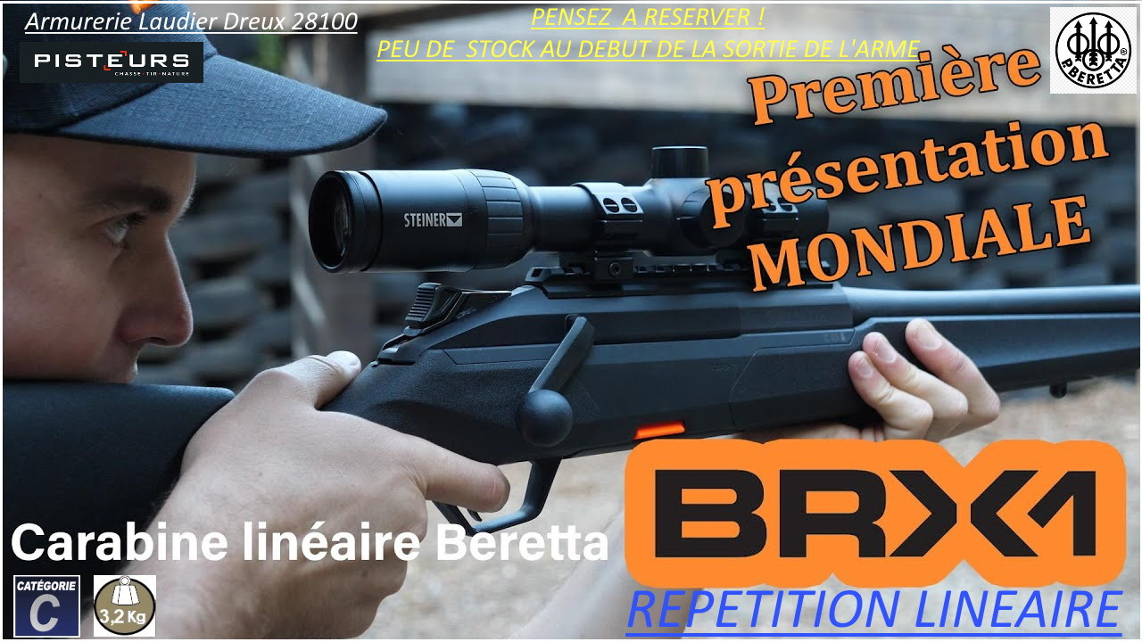 Carabine Beretta BRX1 Répétition LINEAIRE Calibre 30 06- Filetée M14x100-PENSEZ A RESERVER POUR LA SORTIE DE CETTE ARME-Ref  41152