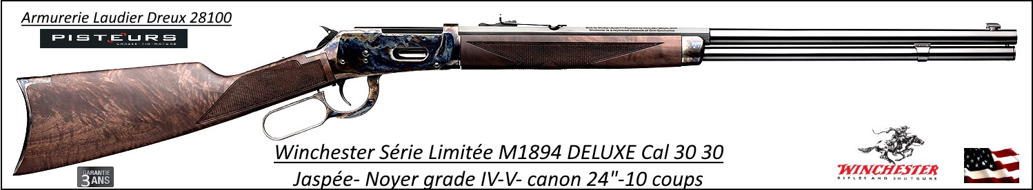 Carabine Winchester Model 94 Deluxe Sporting Rifle 24"-USA -Calibre 30-30 Serie Limitée-Ref 5342911114
