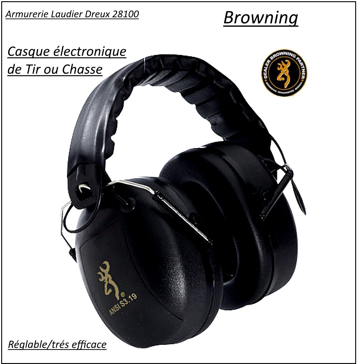Casque-Browning-électronique-Midas-Ref 17335