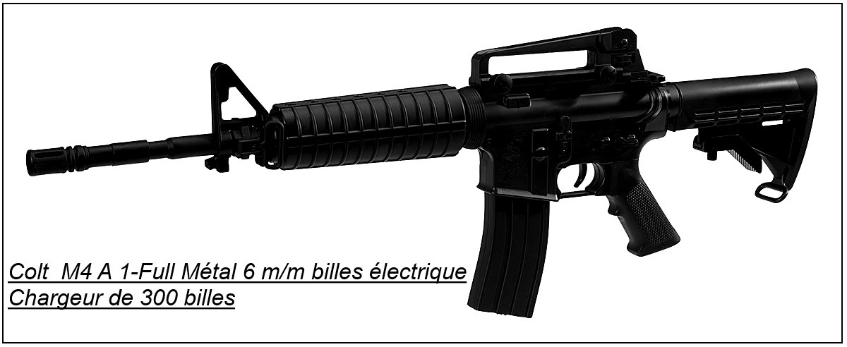 Fusil d'assaut électrique -COLT M4 A1- 6mm.Cybergun-"PROMOTION".Ref 15202