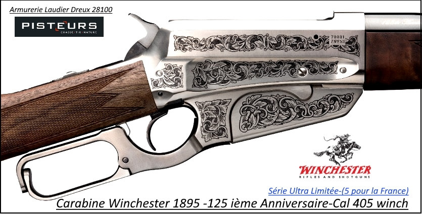 Carabine WINCHESTER Authentique1895 Calibre 405 winchester 125 ième Anniversaire -Ref 534285154-Winchester-1895