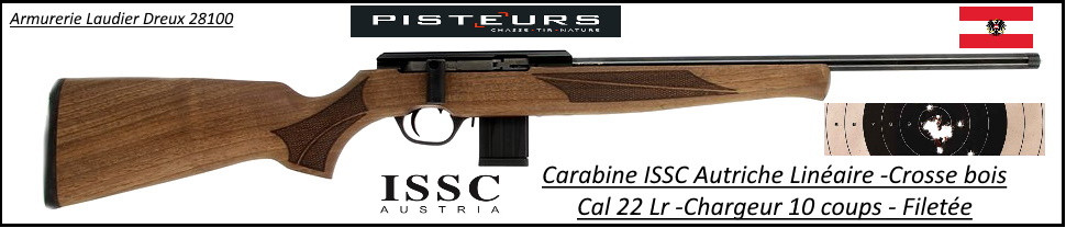 Carabine ISSC SPA Standard BOIS Autriche Répétition Linéaire-Cal 17 HMR-Promotion-Ref issc-896205
