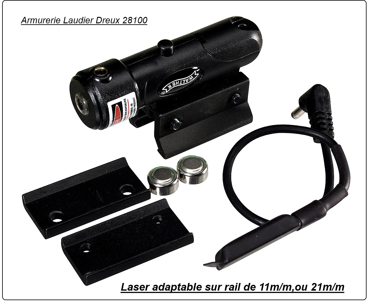 Laser Umarex.  Adaptable sur Beretta ELITE II.  Rails de 21 m/m et 11 m/m.Ref 14698
