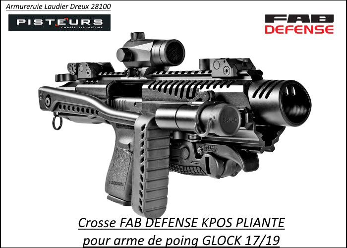Crosse FAB DEFENSE KPOS  scout GEN 2 à 5 pour Glock 17/19- Ref MAKKPOSG2