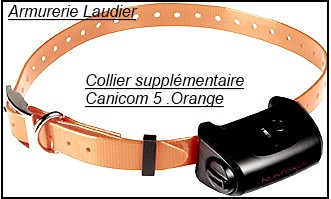 Colliers supplémentaires pour CANICOM 5.202 - 5.500 - 5.800 - 5.1500-Sangles couleur orange ou vert fluo,ou bleue,ou vert foncé."Promotions".