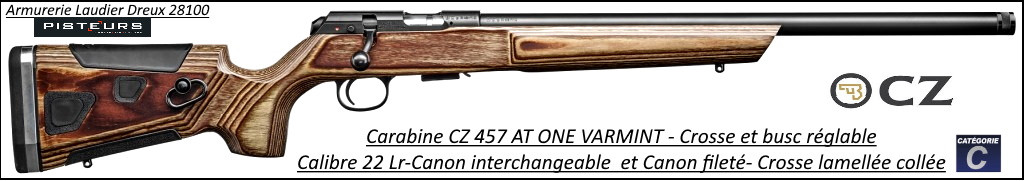 Carabine CZ Mod 457 AT ONE Varmint Calibre 22Lr Répétition -Promotion-Ref CZ 457 -AT one-784535
