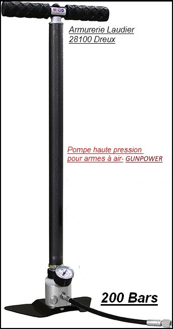 Pompe-GunPower-carabine-Haute pression pour rechargement des cylindres-Ref pompe-gunpower