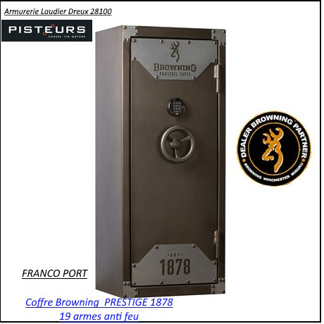 Coffre Browning Prestige 1878 pour 19 armes serrure électronique-FRANCO de PORT-Promotion-Ref 1605500651