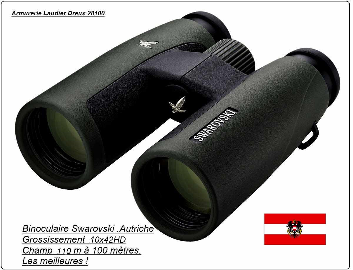 Jumelles-binoculaires-SWAROVSKI-SLC-10 X 42-HD-Autrichiennes-Ref 15576