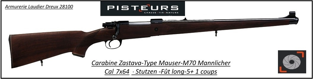 Carabine-Zastava-M70-Mannlicher-Calibre-7x64-Répétition-Stutzen-fût-long-Promotion-Ref 32293-7798