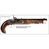 Pistolet- Kentucky -Cal. 45 Percussion- Crosse hêtre-Canon 254 mm à 8 rayures- Finition bleuie sur platine-Ref 14431