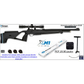 Carabine Stoeger Air PCP XM1 -S4 Suppressor Calibre 4.5mm 19,90 joules pack lunette+ 1 pompe+3 chargeurs -Promotion-Ref stoeger-XM1-S4-PCP-combo lunette pompe