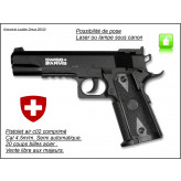 Pistolet-Swiss arm-PT 1911-Match-Semi auto C02-  Cal 4,5mm- 20 coups -"Promotion"-Ref 20707