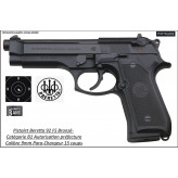 Pistolet Beretta 92 FS Calibre 9 para Semi automatique -Catégorie B1-Promotion-Ref 24616