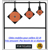 Cibles mobiles 22 LR 3 objectifs Pisteurs-Ref 31287