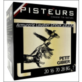 Cartouches de chasse UNIFRANCE 28 gr- Cal 20/70 .Bourre grasse - Plombs n°4,5,6,7,8,9  (28g)