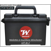 Mallettes Winchester cartouches par 2-Ref 37370