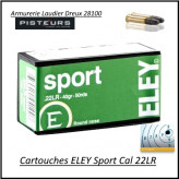 Cartouches eley Sport-22LR-boite de 50-promotion