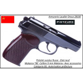 Pistolet Makarov TBE Russe Calibre 9mm Makarov-Semi automatique-Catégorie B1-Promotion-Avec-Autorisation-Préfectorale-B1-Ref 41841