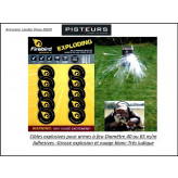 Cibles-explosives-Firebird-diamêtre-40- ou- 65m/m-blister-10-Autocollantes-Promotion