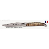  Couteau-Laguiole en Aubrac-Mod  Molaires de Mammouth -Clair-Lame de 12 cm -Ref L0712DTI/FS/1