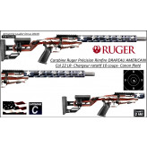 Carabine Ruger précision rimfire DRAPEAU AMERICAIN répétition calibre 22 Lr-chargeur 10 coups-Promotion-Ref 32502368