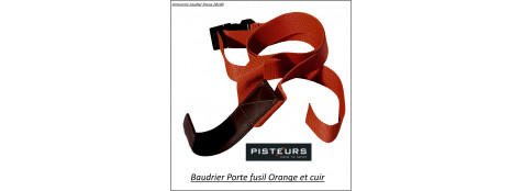 Baudrier-porte-fusil-orange-Ref 12955