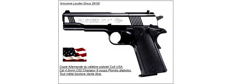 Pistolet Umarex  COLT Government 1911 A1 Bicolore-Cal 4,5m/m- 8 coups."Promotion".Ref 14219