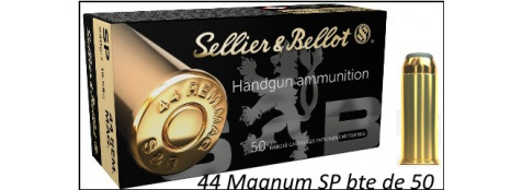 Cartouches Sellier Bellot 44 magnum SP Par 50 poids 240 grs15.55 g-Promotion-Ref 765262