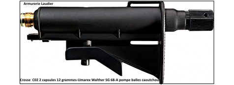 Crosse-Umarex-Walther-SG68- percussion- ultra-rapide- pour 2 cartouches- CO2-  de 12 grammes-Ref 18752