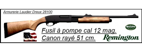 Fusil à pompe- Remington 870 EXPRESS® -Cal. 12 Magnum-Crosse Bois-Canon rayé de 51 cm-"Promotion"-Ref 20269