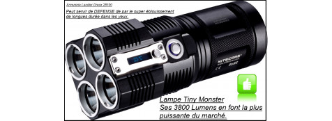 Lampe-TINY MONSTER - NITECORE- 3800 Lumens-avec chargeur-Ref 21061